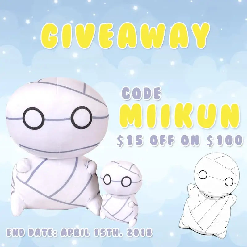 Mii-kun Mummy Plush Doll Giveaway