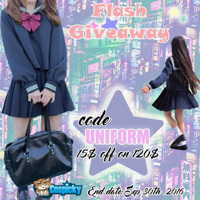 Student Uniform Seifuku Flash Giveaway