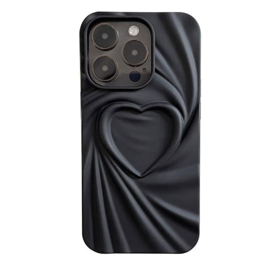3D Heart iPhone Case - 11 / Black - IPhone