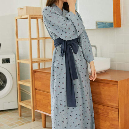 Flower Bowknot Lace Up Pajamas