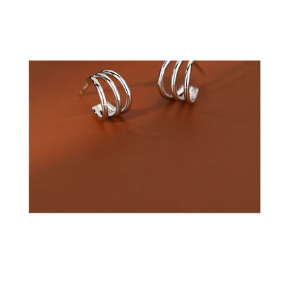 925 Sterling Silver Layered Earring