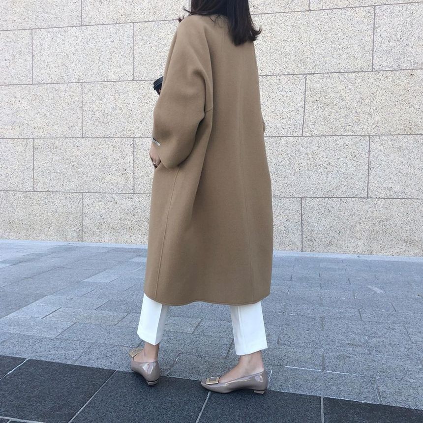 Open-Front Midi Coat