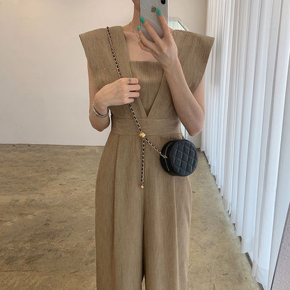 Sleeveless Wide Leg Jumpsuit