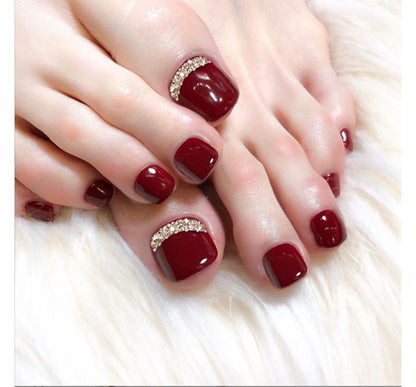 Embellished Faux Toe Nail Tips