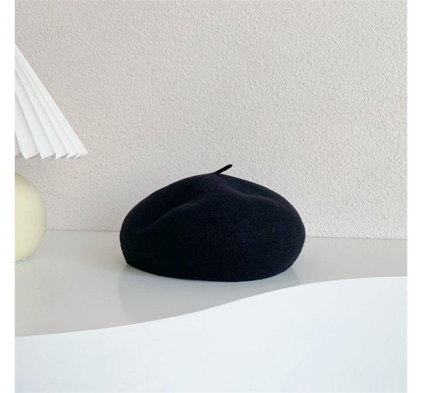 Plain Wool Beret