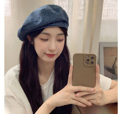 Denim Beret