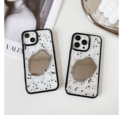 Splattered Mirrored Phone Case - iPhone 14 Pro Max / 14 Pro / 14 Max / 14 / 13 Pro Max / 13 Pro / 13 / 13 mini / 12 Pro Max / 12 Pro / 12 / 12 mini / 11 Pro Max / 11 Pro / 11 / SE / XS Max / XS / XR / X / 8 / 8 Plus / 7 / 7 Plus