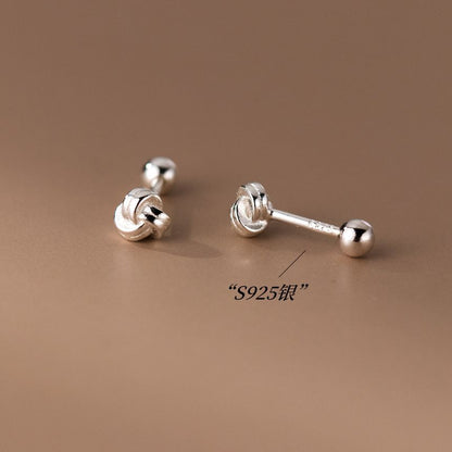 Knot Sterling Silver Earring