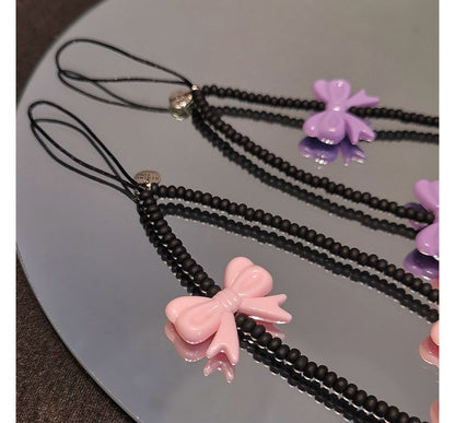 Bow Bead Phone Strap