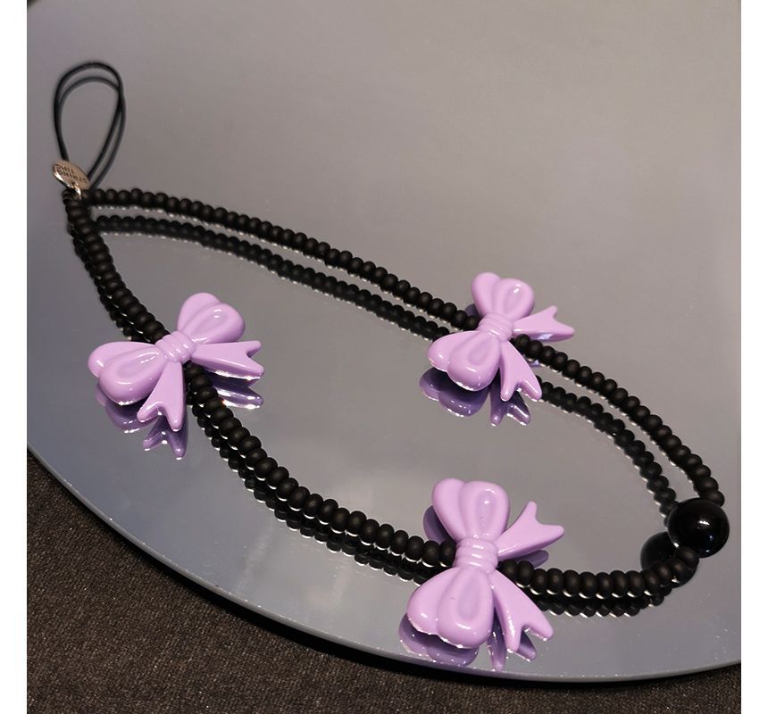 Bow Bead Phone Strap