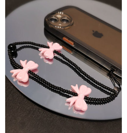 Bow Bead Phone Strap