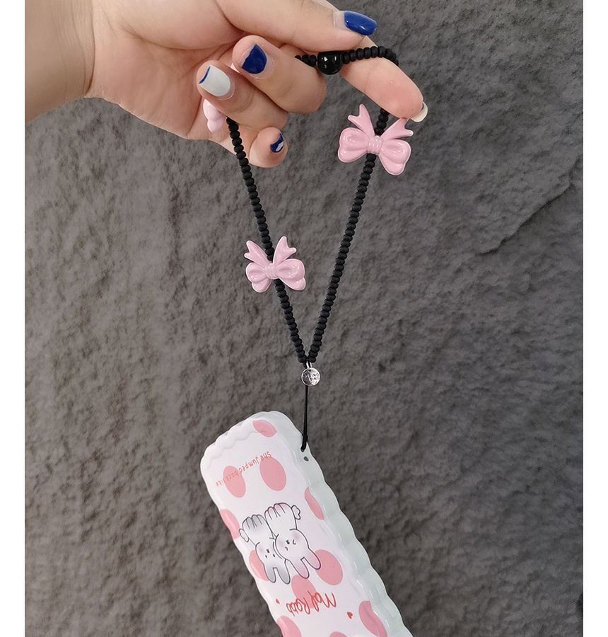 Bow Bead Phone Strap