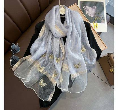 Butterfly Faux Pearl Shawl