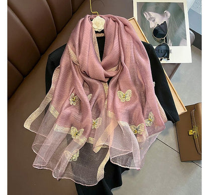 Butterfly Faux Pearl Shawl