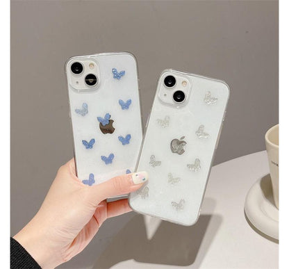 Butterfly / Heart Transparent Phone Case