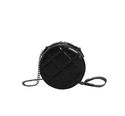 Quilted Round Crossbody Bag