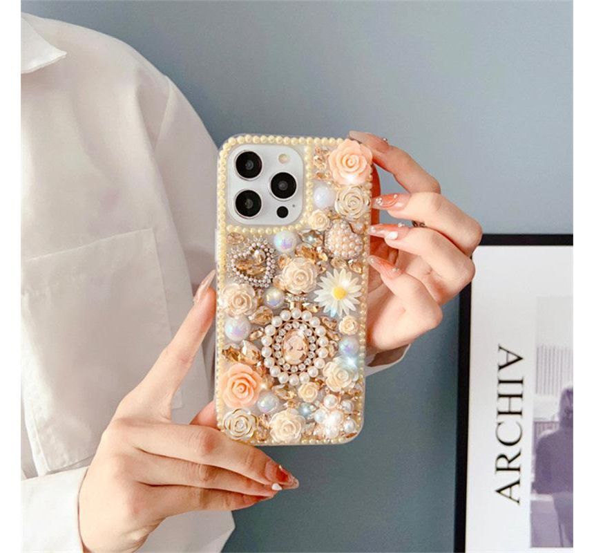 Floral Phone Case - iPhone 14 Pro Max / 14 Pro / 14 Max / 14 / 13 Pro Max / 13 Pro / 13 / 13 mini / 12 Pro Max / 12 Pro / 12 / 12 mini / 11 Pro Max / 11 Pro / 11 / SE / XS Max / XS / XR / X / 8 / 8 Plus / 7 / 7 Plus