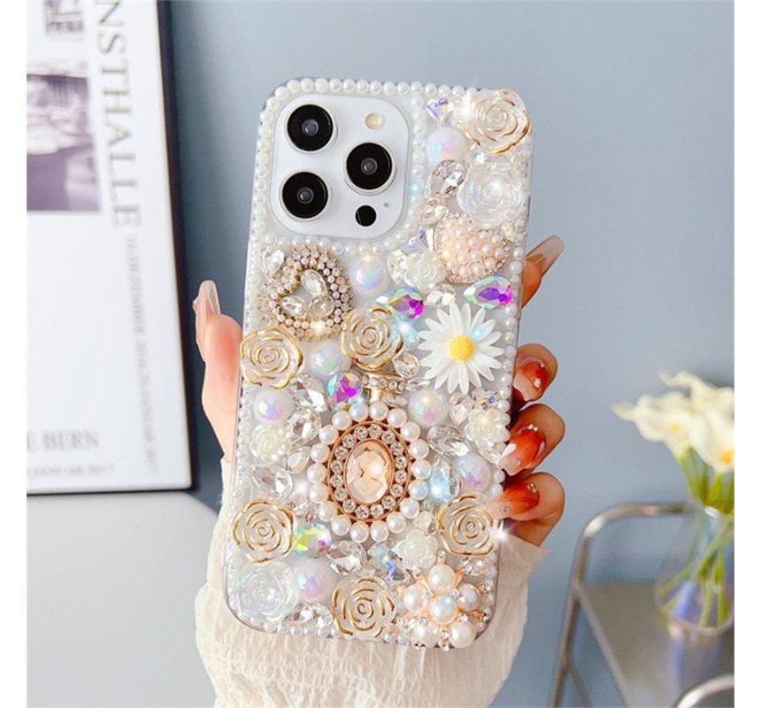 Floral Phone Case - iPhone 14 Pro Max / 14 Pro / 14 Max / 14 / 13 Pro Max / 13 Pro / 13 / 13 mini / 12 Pro Max / 12 Pro / 12 / 12 mini / 11 Pro Max / 11 Pro / 11 / SE / XS Max / XS / XR / X / 8 / 8 Plus / 7 / 7 Plus