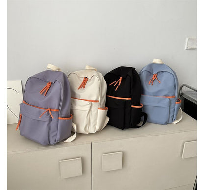 Contrast Trim Backpack