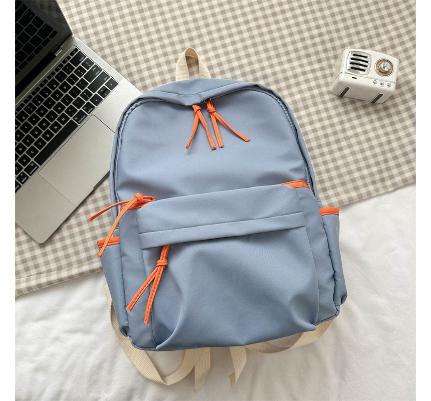 Contrast Trim Backpack