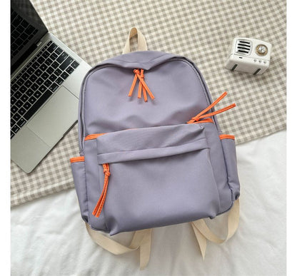 Contrast Trim Backpack