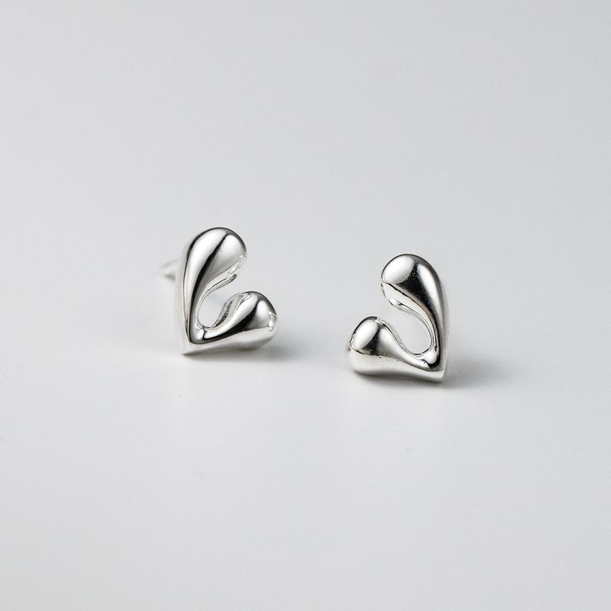 Heart Sterling Silver Stud Earring