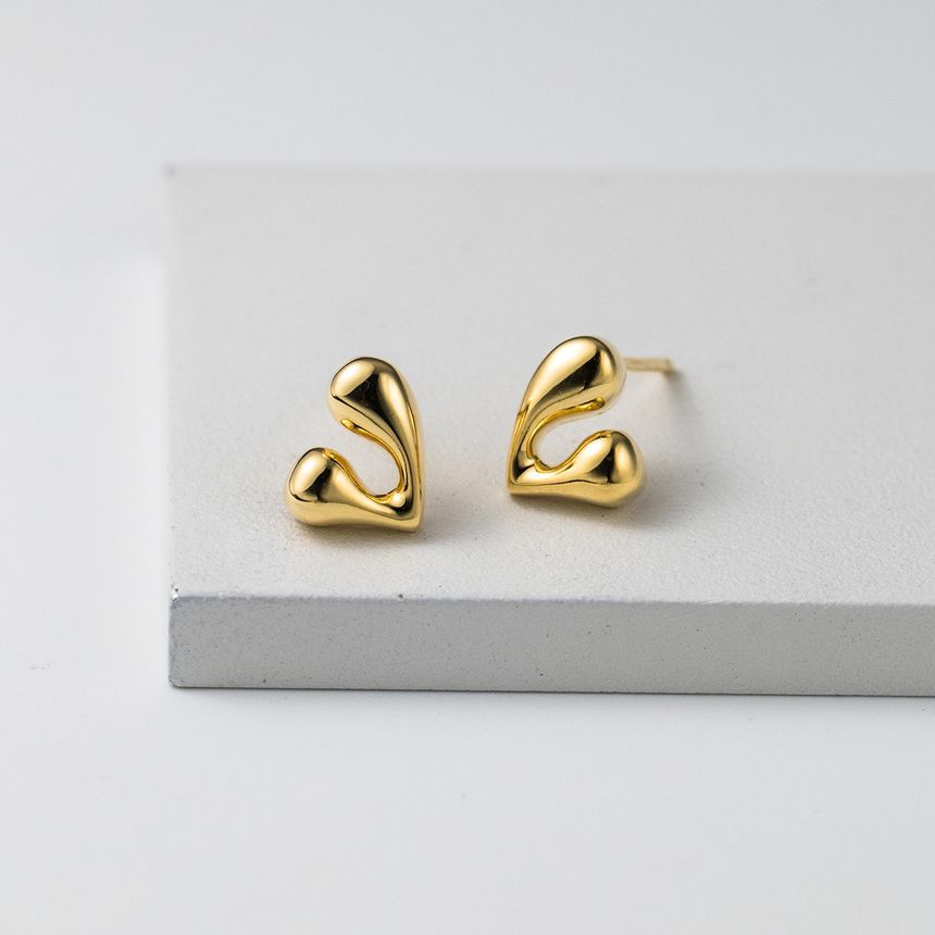 Heart Sterling Silver Stud Earring