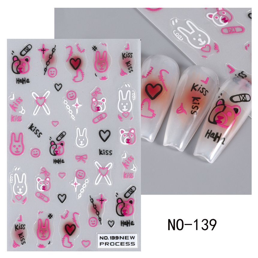 Cat Nail Art Stickers