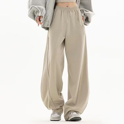 Low Rise Loose-Fit Wide-Leg Sweatpants