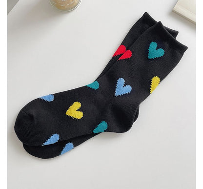 Heart Print Socks