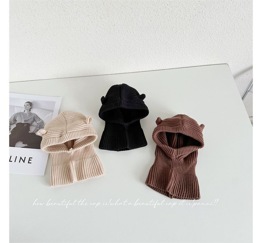 Bear Ear Plain Balaclava