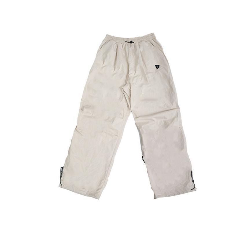 Low Waist Plain Loose-Fit Wide-Leg Cargo Pants