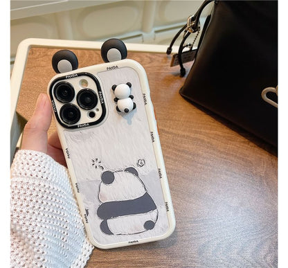 Panda Phone Case - iPhone 14 Pro Max / 14 Pro / 14 Plus / 14 / 13 Pro Max / 13 Pro / 13 / 13 mini / 12 Pro Max / 12 Pro / 12 / 12 mini / 11 Pro Max / 11 Pro / 11 / SE / XS Max / XS / XR / X