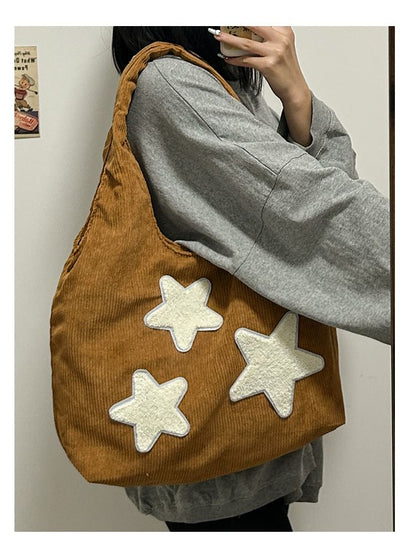 Star Applique Tote Bag