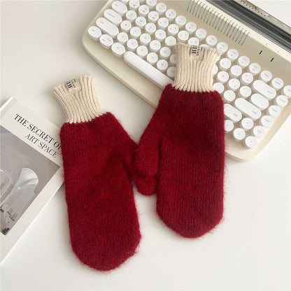 Two Tone Mittens