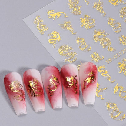 Dragon Nail Art Stickers