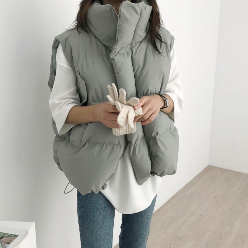 Collared Puffer Vest