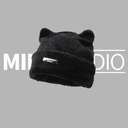 Cat Ear Faux Fur Beanie