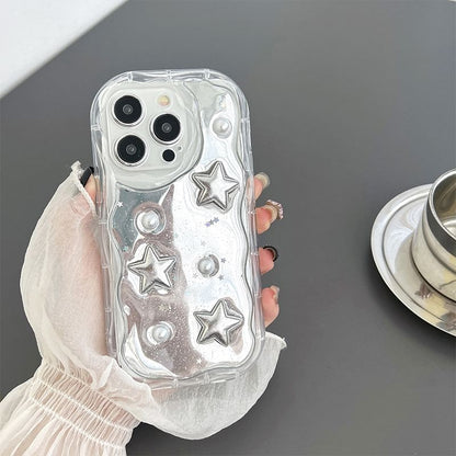 Heart Mirrored Phone Case - iPhone 15 Pro Max / 15 Pro / 15 Plus / 15 / 14 Pro Max / 14 Pro / 14 Plus / 14 / 13 Pro Max / 13 Pro / 13 / 13 mini / 12 Pro Max / 12 Pro / 12 / 12 mini / 11 Pro Max / 11 Pro / 11 / SE / XS Max / XS / XR / X