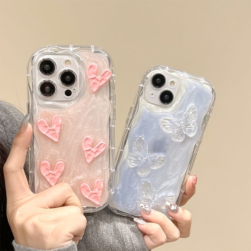 Butterfly Phone Case - iPhone 15 Pro Max / 15 Pro / 15 Plus / 15 / 14 Pro Max / 14 Pro / 14 Plus / 14 / 13 Pro Max / 13 Pro / 13 / 13 mini / 12 Pro Max / 12 Pro / 12 / 12 mini / 11 Pro Max / 11 Pro / 11 / SE / XS Max / XS / XR / X