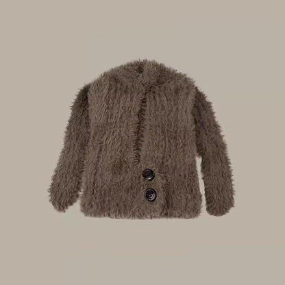 Rabbit Ear Buttoned Balaclava