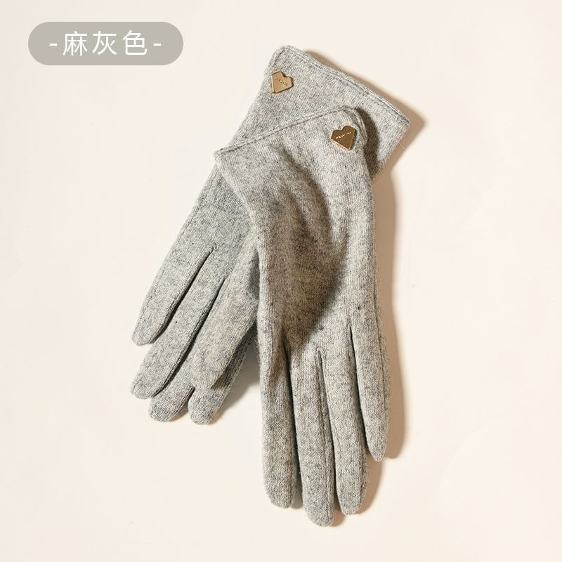 Heart Accent Gloves