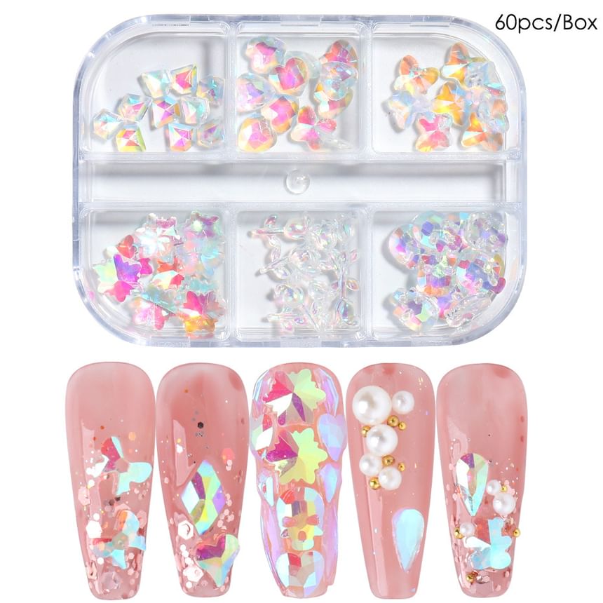 Holographic Resin Nail Art Decoration