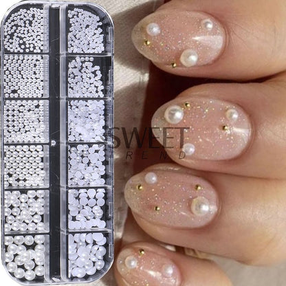 Faux Pearl Nail Art Decoration