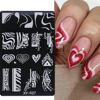 Stainless Steel Nail Art Stencil