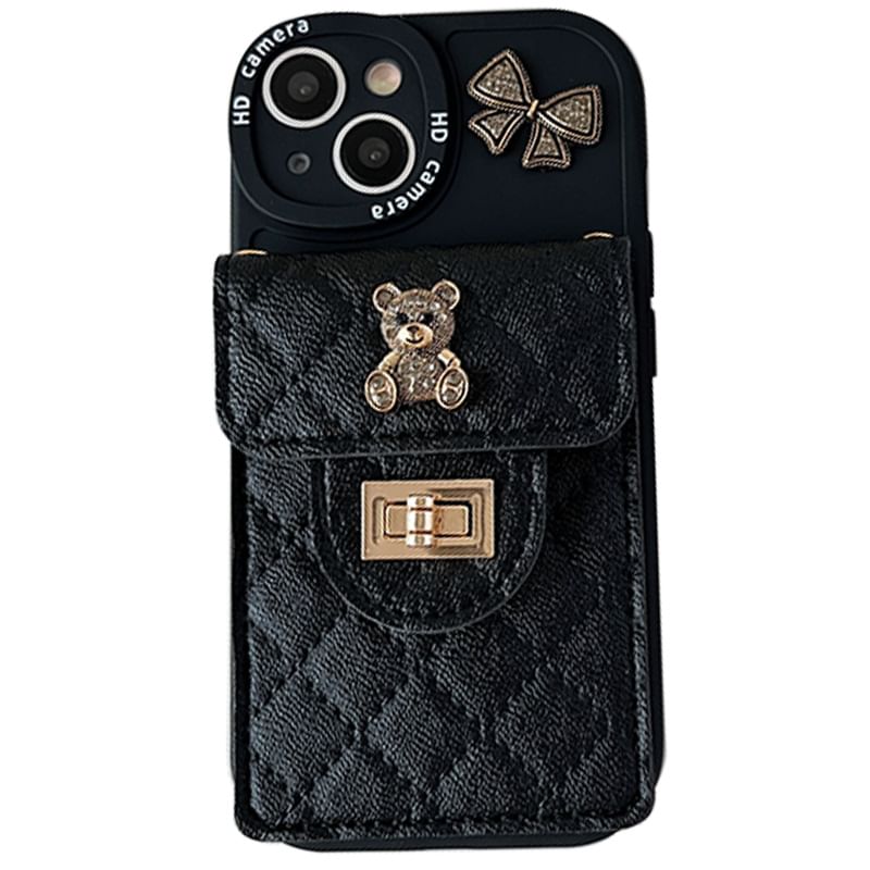 Bear Card Holder Phone Case