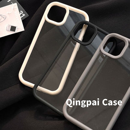 Transparent Back Phone Case - iPhone 15 Pro Max / 15 Pro / 15 Plus / 15 / 14 Pro Max / 14 Pro / 14 Plus / 14 / 13 Pro Max / 13 Pro / 13 / 13 mini / 12 Pro Max / 12 Pro / 12 / 12 mini / 11 Pro Max / 11 Pro / 11