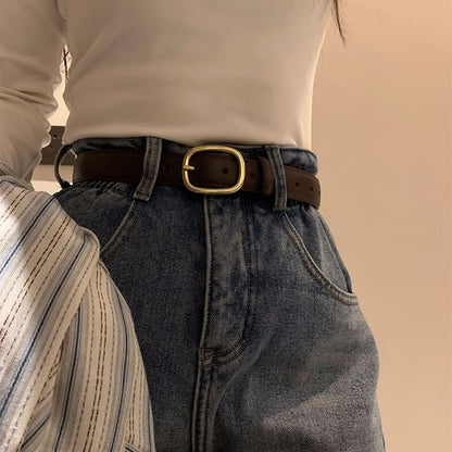 Faux Leather Belt