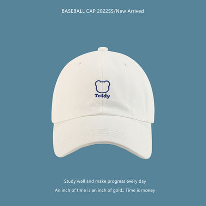 Bear Embroidered Baseball Cap