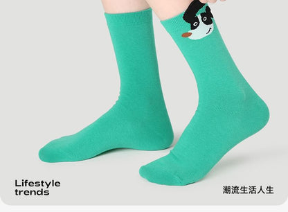 Set of 5 Pairs: Cartoon Print Socks